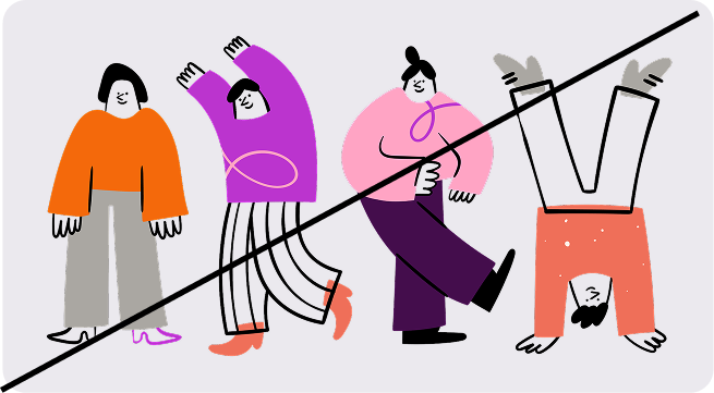 Do no use hand drawn or outline illustrations