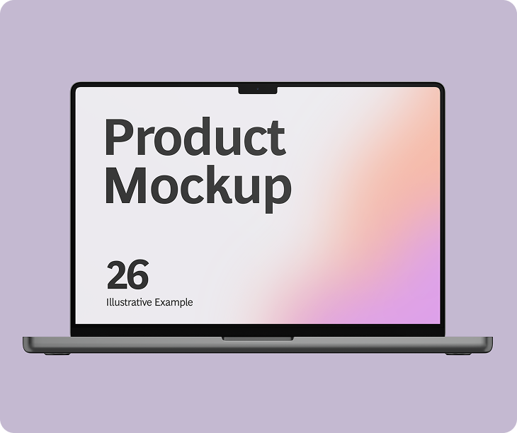 Laptop mockup