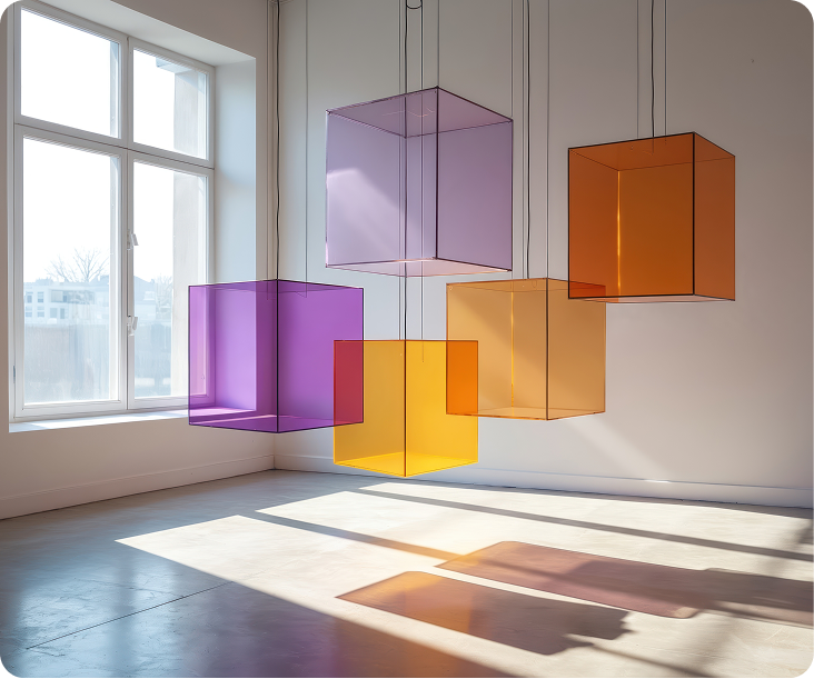 Colored cubes